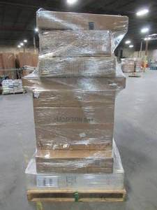 lot 317 image: WHOLESALE MIXED PALLET OF MISCELLANEOUS INDOOR, OUTDOOR FURNITURE, MEDICINE CABINETS, WINDOWTREATMENTS AND MORE