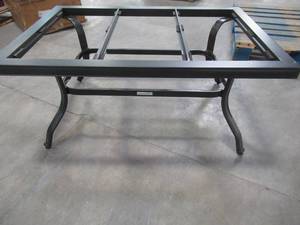 lot 206 image: Hampton Bay Crestridge Steel Outdoor Patio Coffee Table, FTS61215A - Missing Tiles.