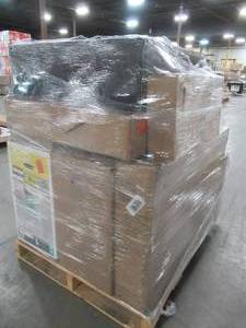 lot 219 image: WHOLESALE MIXED PALLET OF MISCELLANEOUS BATHROOM FURNITURE, FIXTURES, TOILETS AND MORE
