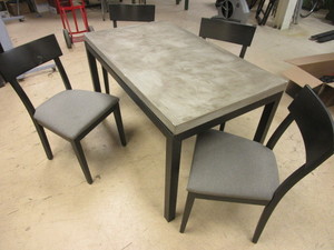 lot 204 image: ROOM & BOARD DINING TABLE, CHAIRS
