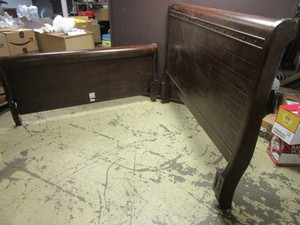 lot 211 image: ASHLEY FURNITURE KING-SIZE HEADBOARD, FOOTBOARD