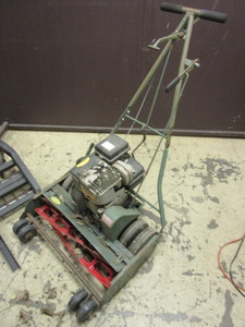lot 221 image: FRESNO ORIGINAL TRIMMER, WITH 5HP BRIGGS & STRATTON ENGINE, WITH MISC. IMPLEMENT