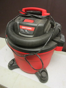 lot 224 image: CRAFTSMAN WETDRY VAC, 16 GALLON, 6.5 HP