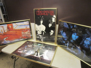 lot 265 image: ROCK N ROLL ARTWORK, ABBEY ROAD, THE DOORS, JOHN LENNON, JIMI HENDRIX, KURT COBAIN, JANICE JOPLIN