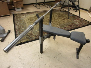 lot 302 image: MARCY WEIGHT BENCH, WEIDER WEIGHTS