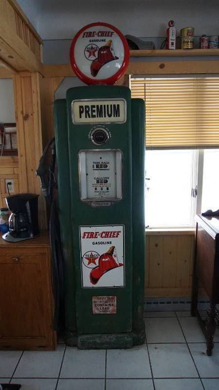 Where To Find Vintage Gas Pump In Bid Wars Antique Gas Pumps And Antique Furniture | K-BID