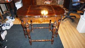Vintage Wood Entryway Table