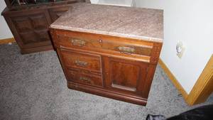 Granite Top Cabinet with Drawers