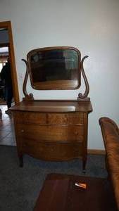 Antique Dresser with Mirror