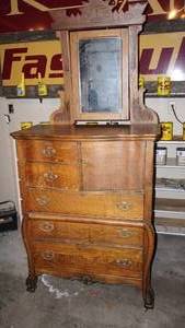 Antique Dresser with Mirror