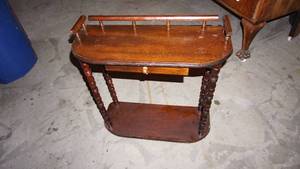 Vintage Wood Entryway Table