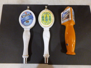 lot 47 image: 3 Beer Tap Handles