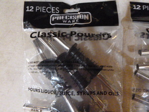 lot 51 image: 2 Packs of Precision Ware Classic Pourers