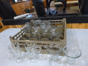 lot 70 image: Sundae and Warm Beverage Glasses