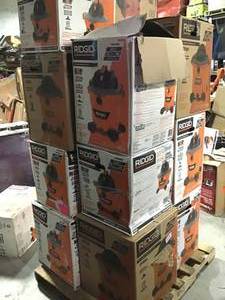 Lot of RIDGID WetDry Vac with Detachable Blower  Original Customer Returns See Pics