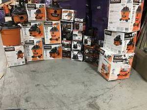 Lot of assorted RIDGID wetDry Vac with Detachable Blower Original Customer Returns See Pics