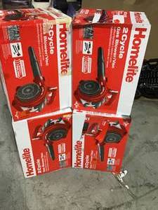 Lot of 4 Homelite Gas BlowerVac Original Customer Returns See Pics