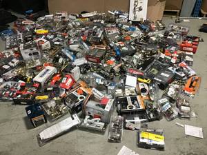 Huge Lot of  Door Knobs, Door Handles, and MISC Orignal Customer Returns See Pics