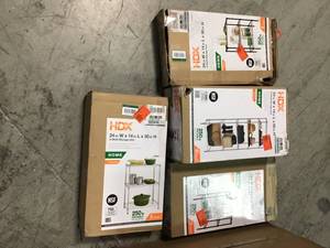 Lot of shelves and cabinet Original Customer Returns See Pics