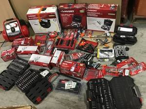 Lot of assorted HUSKY tools and MISC Original Customer Returns See Pics