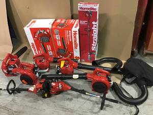 Lot of assorted Homelite outdoor items Orginal Customer Returns See Pics