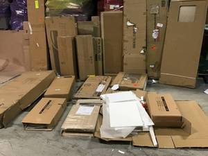 Lot with Assorted furniture, Shelving and more costumer returns different styles and conditions