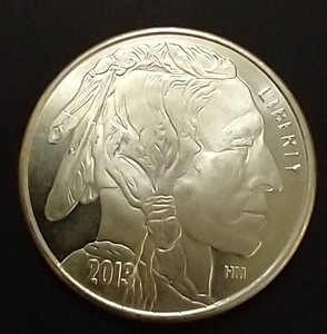 2013 1 Oz. Buffalo Silver Round