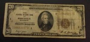 1929 $20.00 Note - Minneapolis