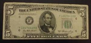 1950 A $5.00 Note