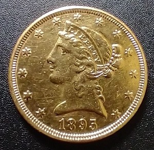 1895 Liberty $5 Gold Coin