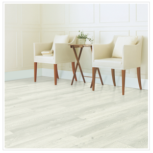 lot 111 image: 448 SF of Traditions 12mm Laminate - Off White Oak