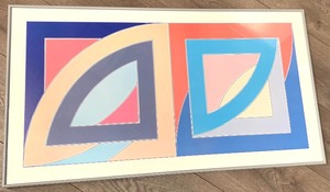 lot 51 image: Frank Stella Port aux Vasques 1971 Framed Geometric Print