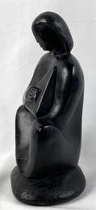 lot 96 image: Vintage Austin Prod. Modernist Sculpture of a Sitting Figure, 1965