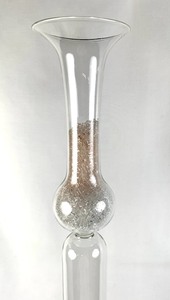 lot 99 image: Tall Blown Glass Vase or Art Object - 37.5 Tall