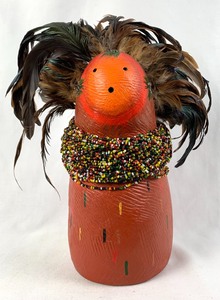 lot 102 image: Bright Native Sculpture Maggie by Kettunen
