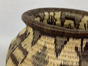 lot 116 image: Vintage Native Panama Embera-Wounaan Hand-Woven Basket