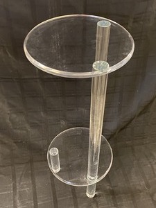lot 30 image: Round Lucite Shelf