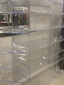 lot 21 image: Large Lucite Shelving Unit