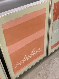 lot 34 image: Three Piece Abstract Art