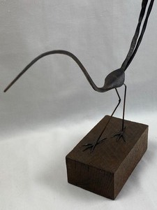 lot 38 image: Abstract Metal Bird Sculpture