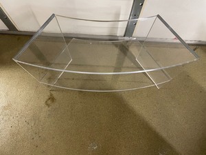 lot 24 image: Curved Lucite Shelf