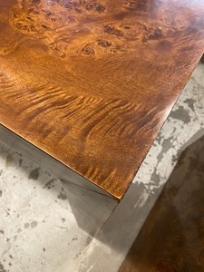 lot 36 image: Stunning Burled Wood Dining Room Table
