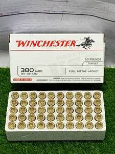 lot 27 image: 50 Rounds .380 Ammo Ammunition