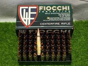 lot 34 image: 50 Rounds Fiocchi .223 Ammo Ammunition