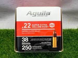 lot 47 image: 250 Rounds .22 Super Hollow Point Ammo Ammunition