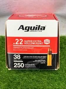 lot 48 image: 250 Rounds .22 Super Hollow Point Ammo Ammunition