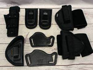 lot 75 image: Pistol & Knife Holsters