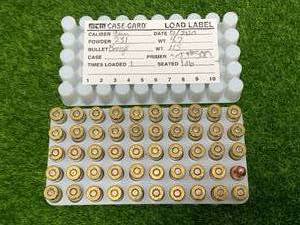 lot 91 image: 50 Rounds 9mm 115gr Reload Ammo Ammunition