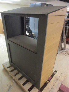 lot 407 image: BOOTH, WITH MANY POSSIBLE USES, TICKET BOOTH, CONCESSIONLEMONADE STAND, PUPPET THEATER, MORE