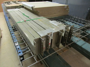 lot 410 image: PALLET RACKING, OTHER SHELVING MATERIAL, INCLUDES CART